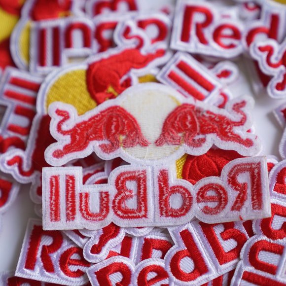 10 RED BULL Racing Motorsports Energy Drink Embroidered Iron-On Patch - Picture 2 of 2